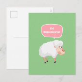 Grappig Eid Mubarak Feestdagenkaart (Voorkant / Achterkant)