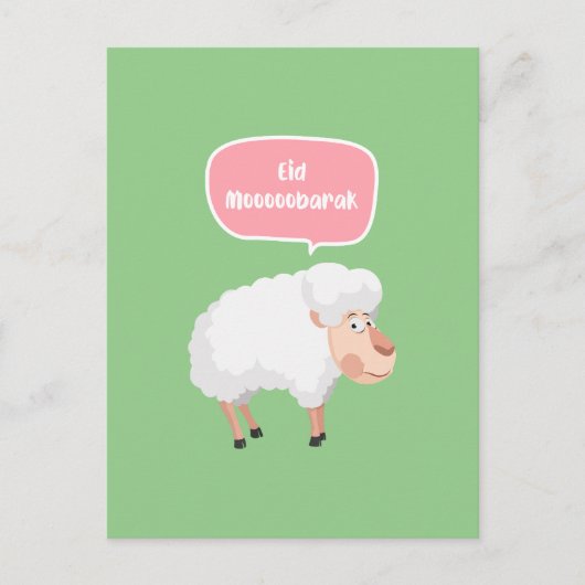 Grappig Eid Mubarak Feestdagenkaart (Voorkant)
