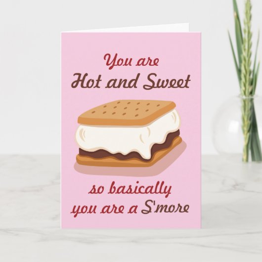 Grappig eigenlijk ben je een S'more Valentijnsdag Feestdagen Kaart (Voorkant)