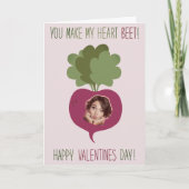 Grappig eigenzinnig hartslag Valentijns Wenskaart Bedankkaart (Voorkant)