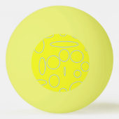 Grappig Eigenzinnig Schattige Bowtie Beer YellowPi Pingpongbal (Achterkant)