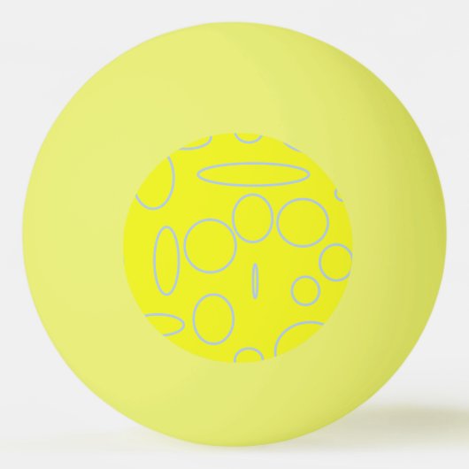 Grappig Eigenzinnig Schattige Bowtie Beer YellowPi Pingpongbal (Achterkant)