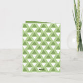 Grappig eindelijk ga je weg pastelgroen kaart (Achterkant)