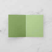 Grappig eindelijk ga je weg pastelgroen kaart (Binnen)
