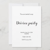 Grappig “Eindelijk Vrij” Scheiding Feest Design Br (Achterkant)