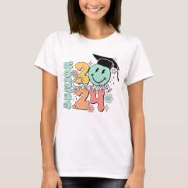 Grappig eindexamencadeau klas van 2024 Afgestudeer T-shirt