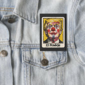 Grappig El Pendejo Satirisch Trump Clown Portret Button (Insitu)