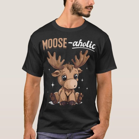Grappig eland dier t-shirt (Voorkant)