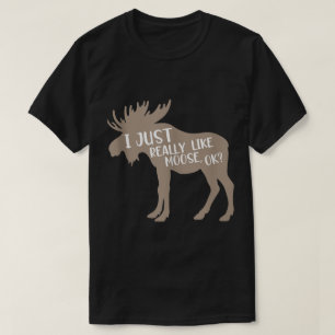 Grappig eland liefhebber citaat ontwerp t-shirt