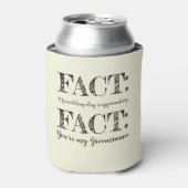 Grappig & Elegant Feit Groomsman Voorstel Beige Blikjeskoeler (Blikje Voorkant)