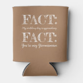 Grappig & Elegant Feit Groomsman Voorstel Gratis. Blikjeskoeler (Voorkant)