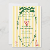 Grappig Elegant Kerstfeest Kaart (Voorkant)