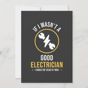 Grappig elektricien citaat kaart