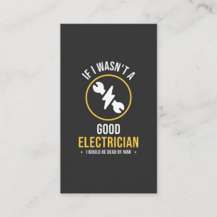 Grappig elektricien citaat visitekaartje