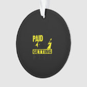 Grappig elektricien Gift Electrical Power Lineman Ornament (voorkant)