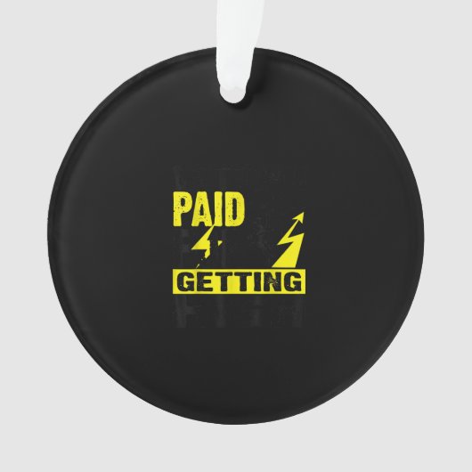 Grappig elektricien Gift Electrical Power Lineman Ornament (voorkant)