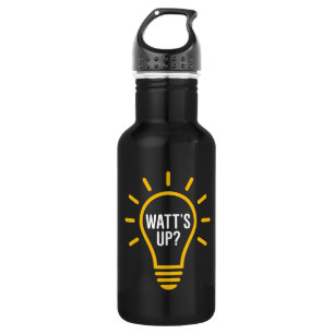Grappig elektricien Quote Watt is omhoog Waterfles