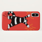 Grappig elektrisch shirt met een raar karakter. Case-Mate iPhone case (Achterkant (horizontaal))