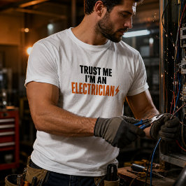 Grappig Elektrisch Vertrouw Me Ik Ben een Elektric T-shirt