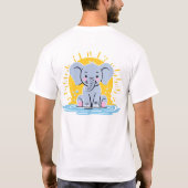 Grappig Elephant Design2 T-shirt (Achterkant)