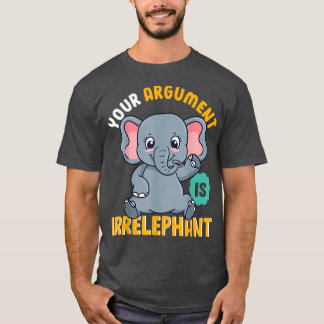 Grappig Elephant Pun, elphant Play on Words, Cute  T-shirt