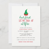 Grappig Elf Kerstfeest Kaart (Voorkant)