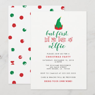 Grappig Elf Kerstfeest Kaart