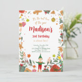 Grappig Elf verjaardagsfeestje Kaart (Staand voorkant)