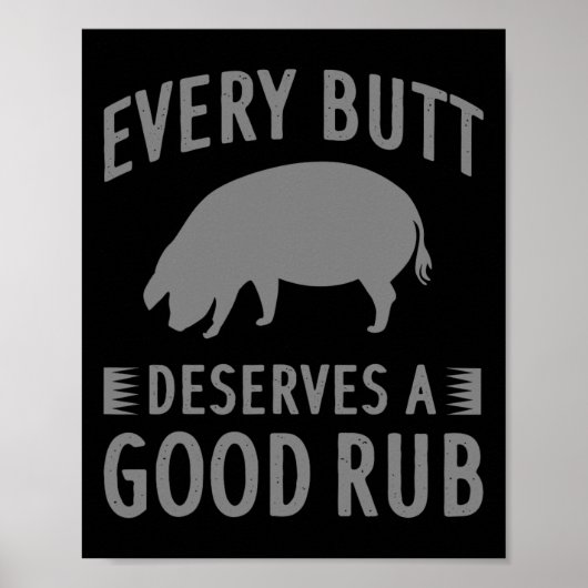 Grappig elke bocht verdient een goede roofgrill poster (Voorkant)