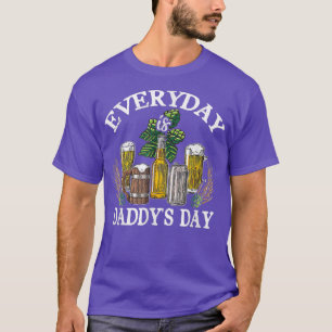 Grappig elke dag is papa's dag vaders dag vader t-shirt