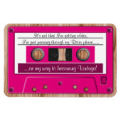Grappig elke kleur groeiende oude retro Cassetteba Magneet (Horizontaal)