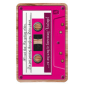 Grappig elke kleur groeiende oude retro Cassetteba Magneet (Verticaal)