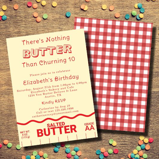 Grappig Elke Leeftijd Kinder Boter Thema Verjaarda Kaart