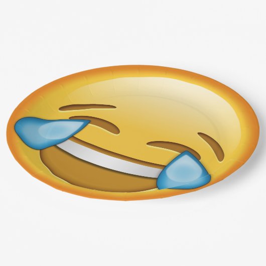 Grappig emoji joy laughter paper bord (Gekanteld)