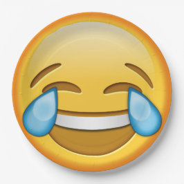 Grappig emoji joy laughter paper bord