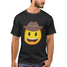 Grappig Emoticon Cowboy Pet gezicht