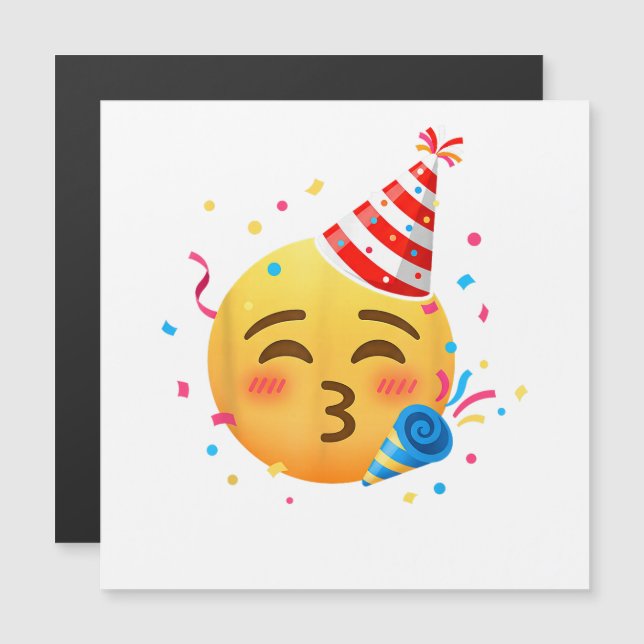 Grappig Emoticon Feestje (Voorkant / Achterkant)
