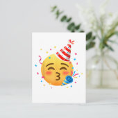 Grappig Emoticon Feestje Briefkaart (Staand voorkant)