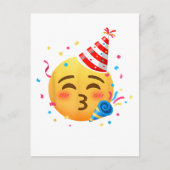 Grappig Emoticon Feestje Briefkaart (Voorkant)