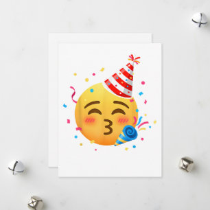 Grappig Emoticon Feestje Feestdagenkaart