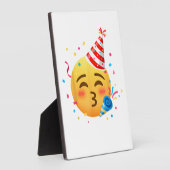 Grappig Emoticon Feestje Fotoplaat (Zijkant)