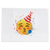 Grappig Emoticon Feestje Groot Cadeauzakje (Achterkant)