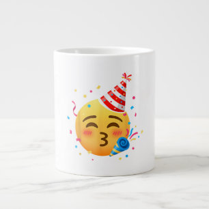 Grappig Emoticon Feestje Grote Koffiekop