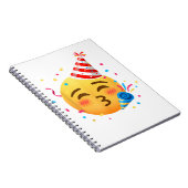 Grappig Emoticon Feestje Notitieboek (Rechterzijde)
