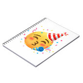 Grappig Emoticon Feestje Notitieboek (Linkerzijde)
