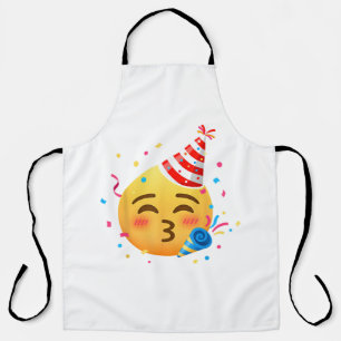 Grappig Emoticon Feestje Schort