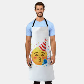 Grappig Emoticon Feestje Schort (Gedragen)