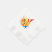 Grappig Emoticon Feestje Servet (Hoek)