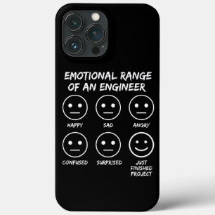 Grappig emotioneel bereik van een engineer fan gez Case-Mate iPhone case