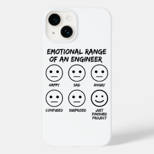 Grappig emotioneel bereik van een engineer fan gez Case-Mate iPhone 14 hoesje